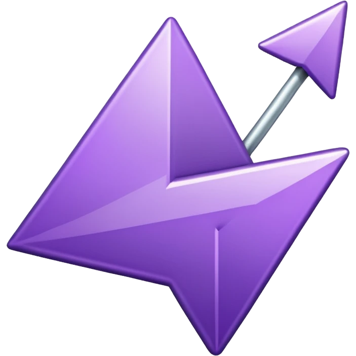 seta para direita roxa emoji