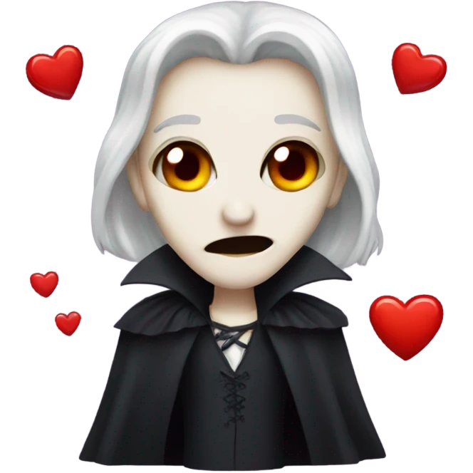Vampire emojis kissing emoji