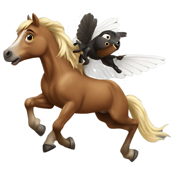 Horse whit flys emoji