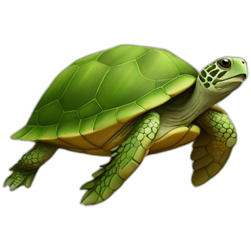 Tortue avec des poils emoji