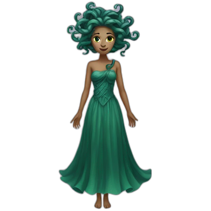 Medusa in a dress emoji
