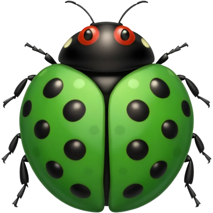 green ladybug emoji