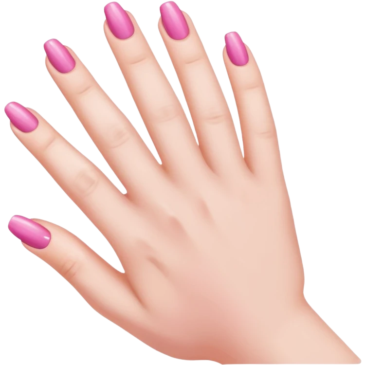 hand with painted fingernails emoji