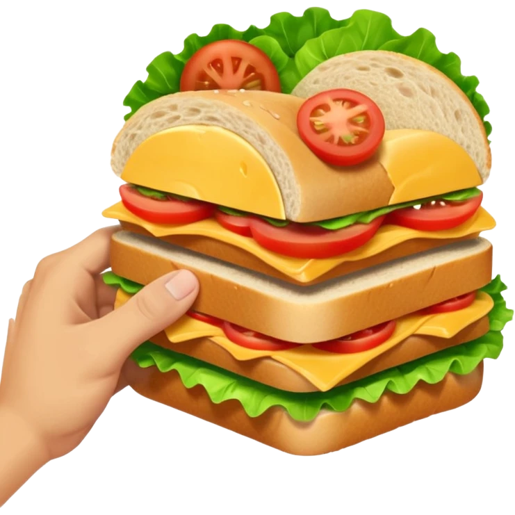 Fist 👊 in a sandwich emoji