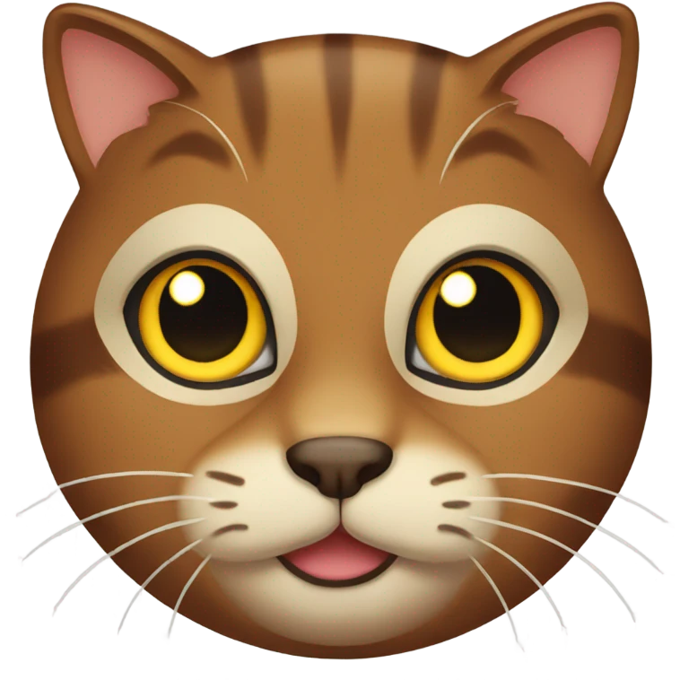 Brown cat emoji