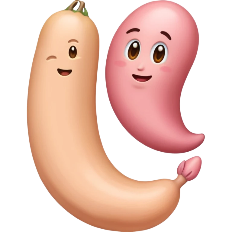 un pene y una vagina emoji