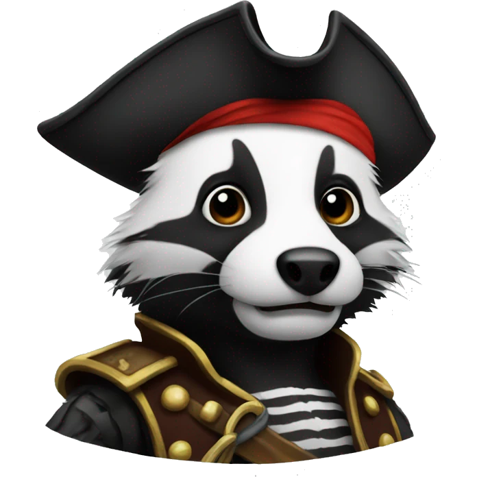 pirate badger emoji