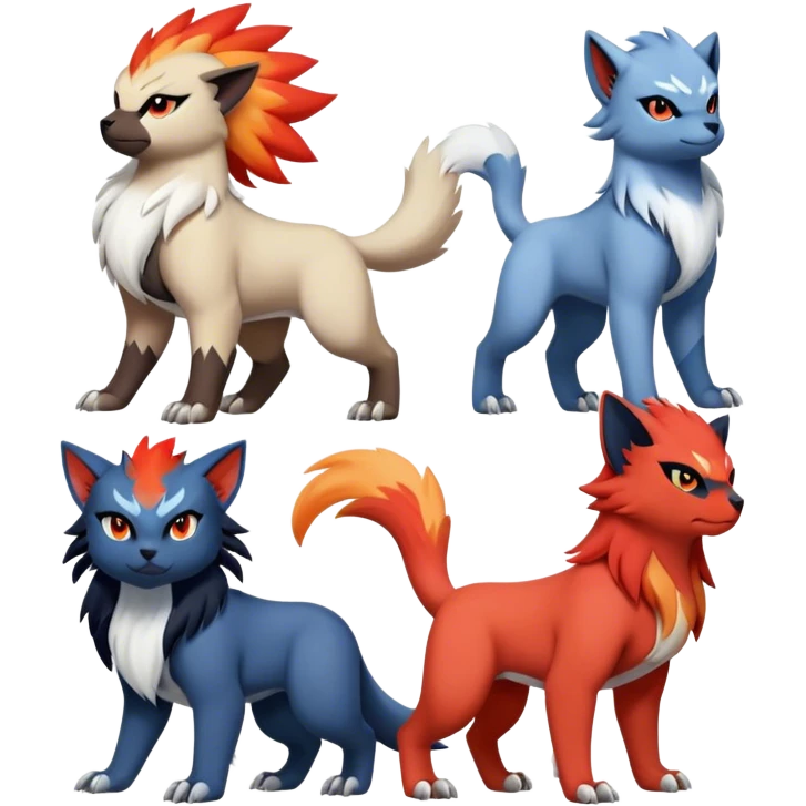  Quilava-Absol-Litten full body emoji