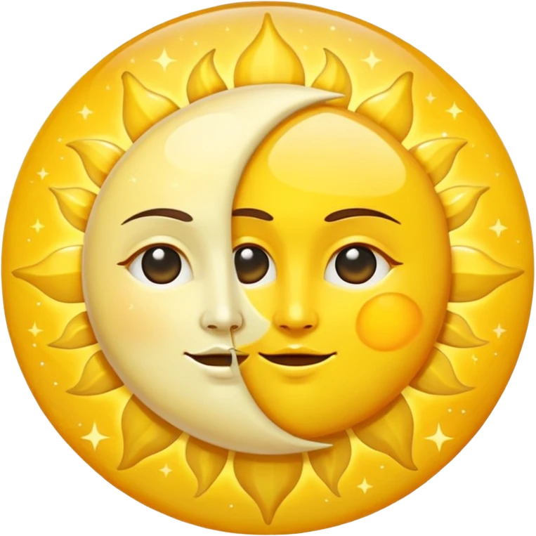 شمس وقمر emoji