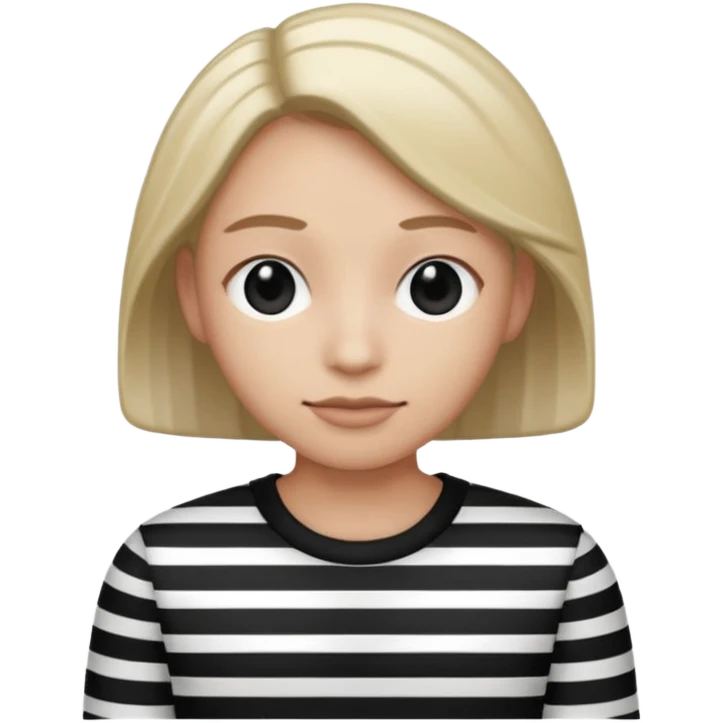 thief with black and white stripe clothes emoji