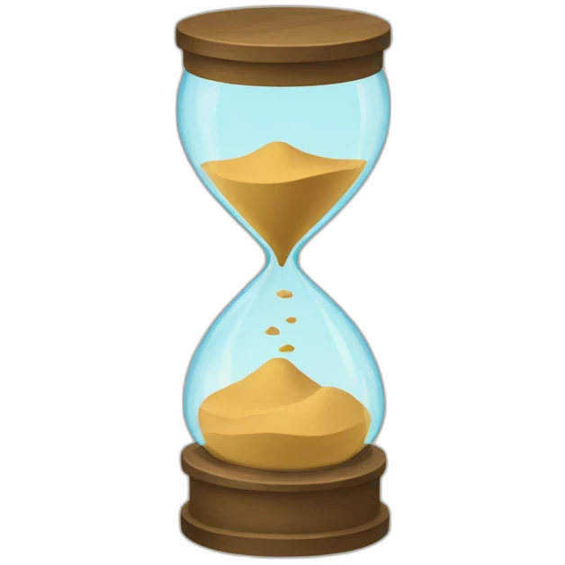 broked sand clock emoji