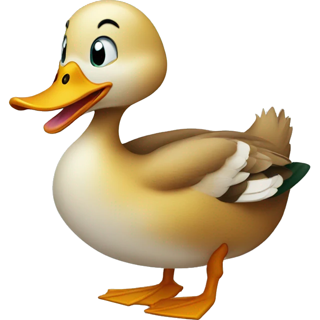 Duck laughing  emoji