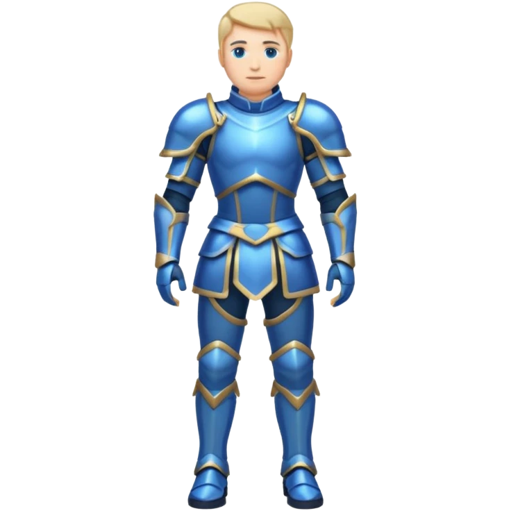 man withall body transparent blue armour emoji