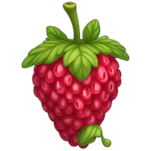 Fraise framboise myrtille  emoji
