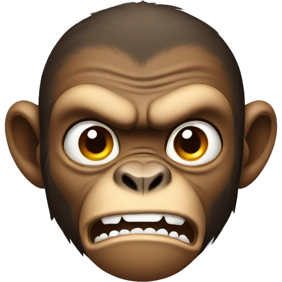 angry monkey emoji