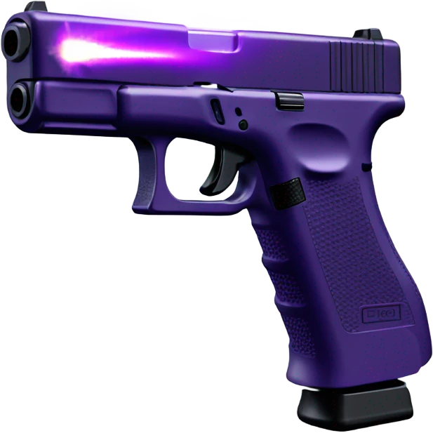 Glock with purple beam emoji