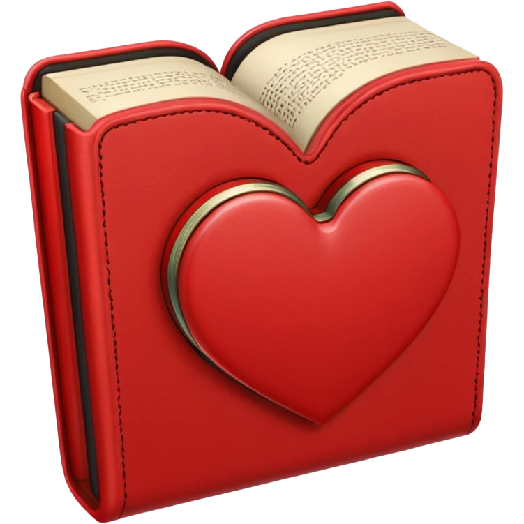 heart-shaped book emoji