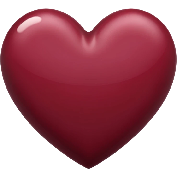 Maroon heart emoji