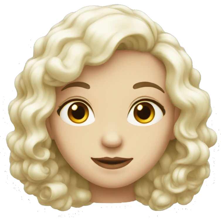 Something white but coquettish not a human emoji