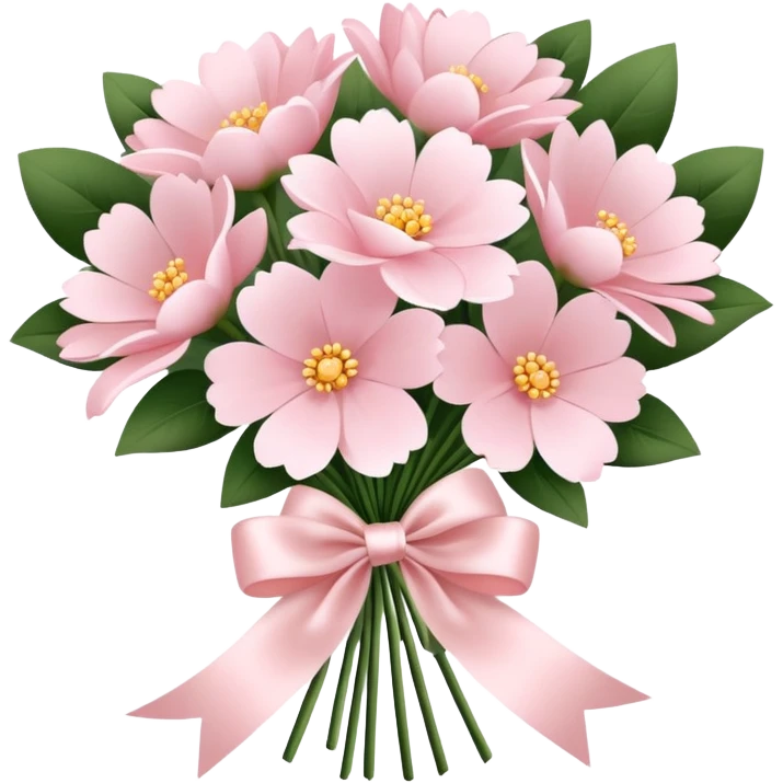 pale pink flower bouquet  emoji