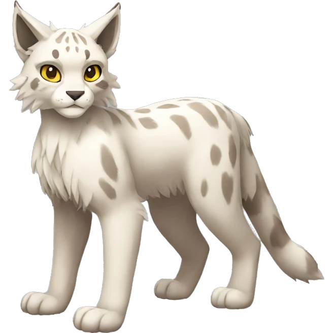 Lynx-Fakemon full body emoji