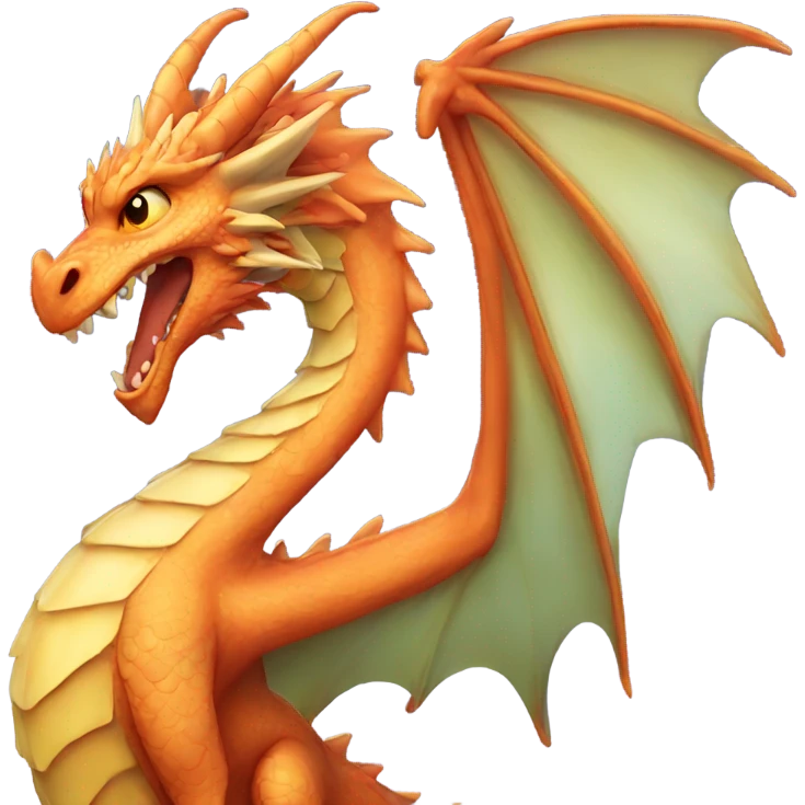 Fourth wing dragon  emoji