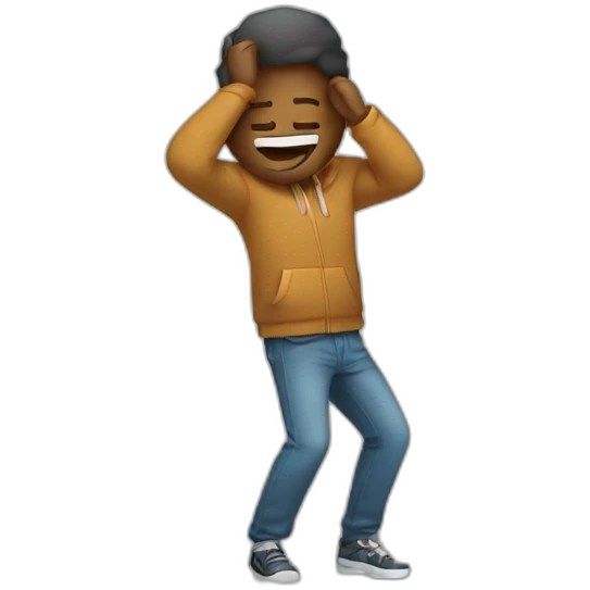 a man Who make a dab emoji