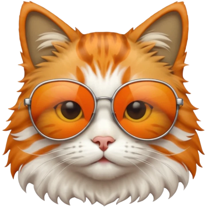 Cat wearing sunglasses emoji