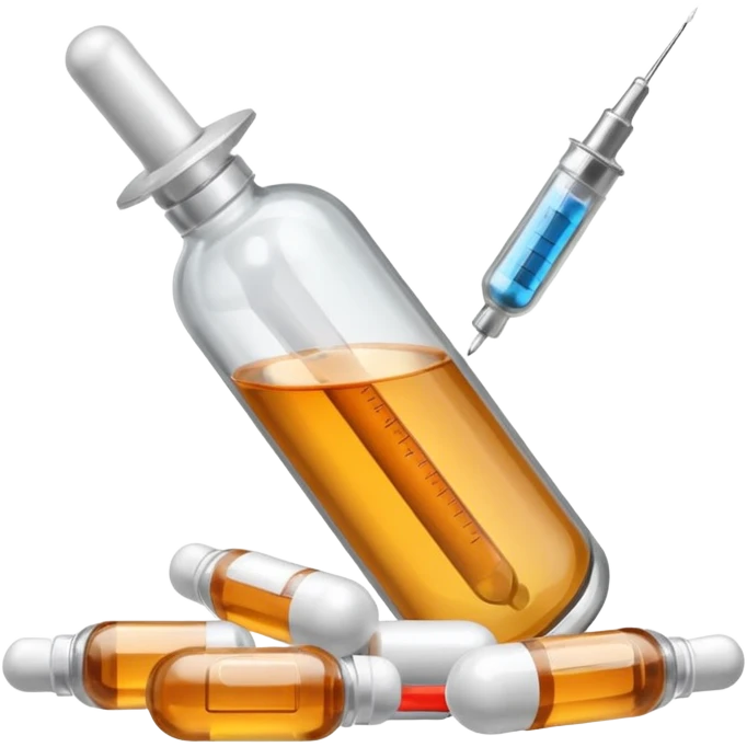 alcohol pills and drugs and serynge  emoji