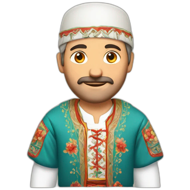 Man in traditional bulgarian clothing emoji