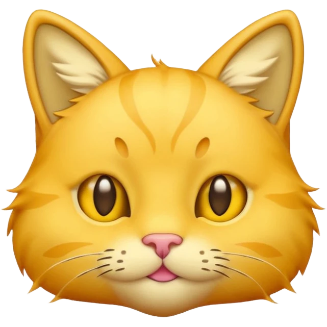 yellow cat emoji head with stars in its eyes  emoji
