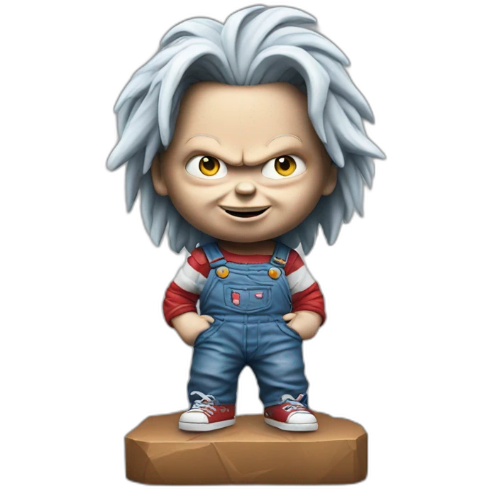 Statue of chucky emoji