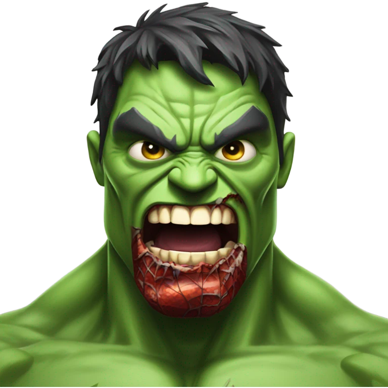 Zombie Spiderman fightto hulk  emoji