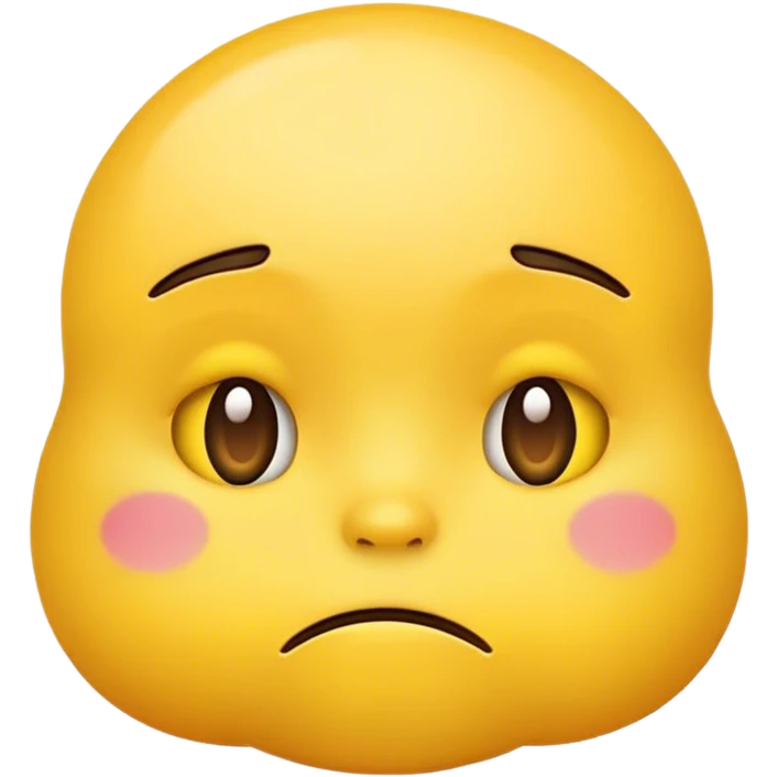 Yellow pouting emoji emoji