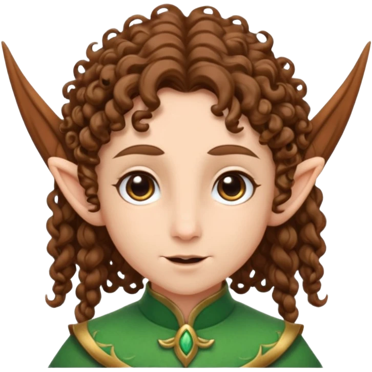curly haired elf emoji