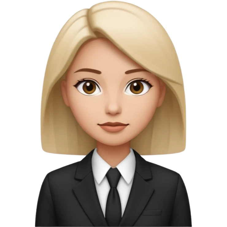 Business Photoshoot woman back and white style emoji