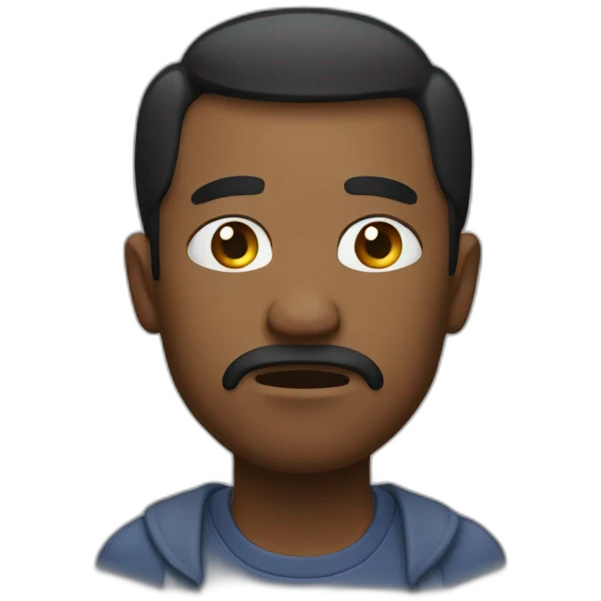 Man with disappointment  emoji