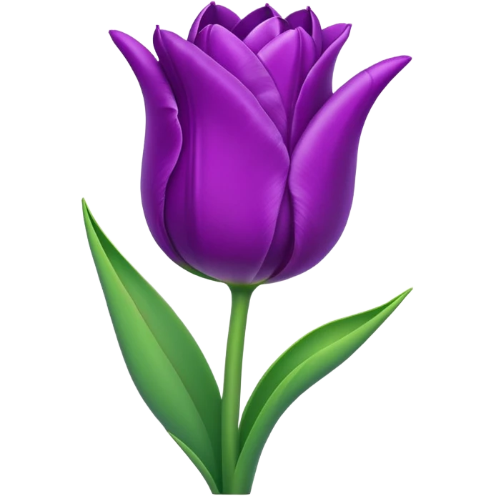 Purple tulip emoji
