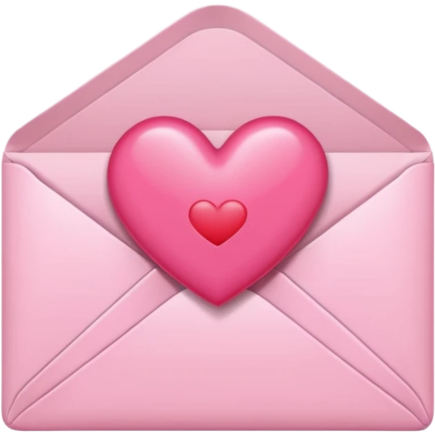 Pink heart envelope  emoji
