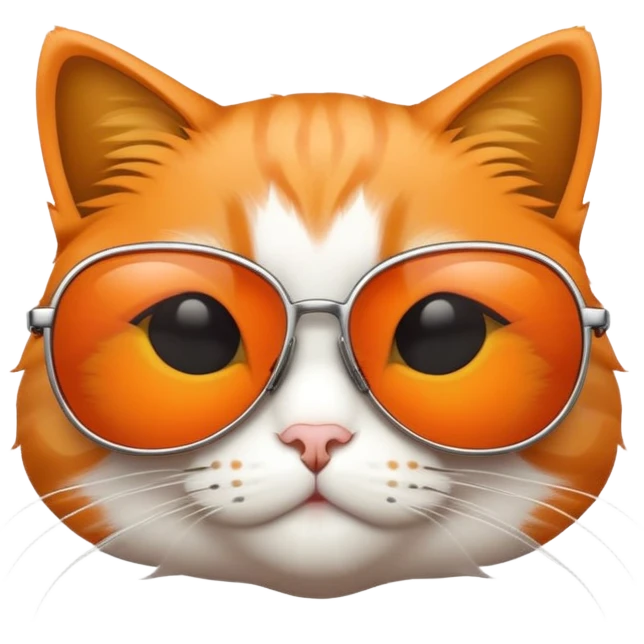 Cat with sunglasses emoji