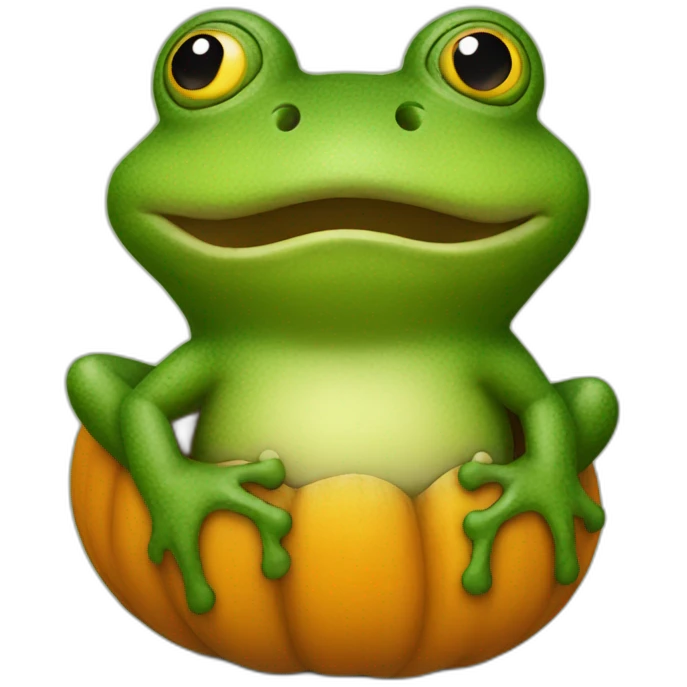 mr frog pumpkin emoji
