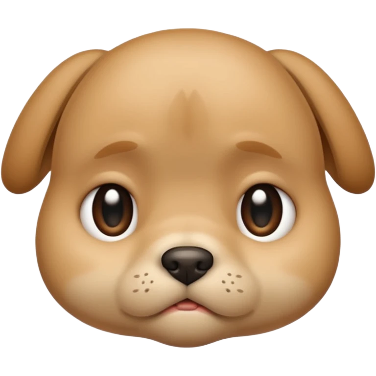 sad face with a big pouty bottom lip, and puppy eyes emoji