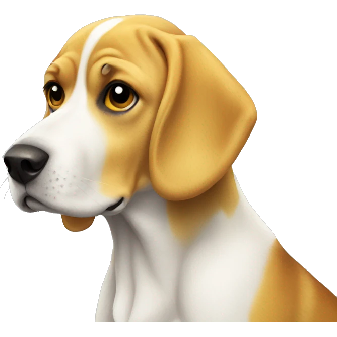 Yellow beagle emoji