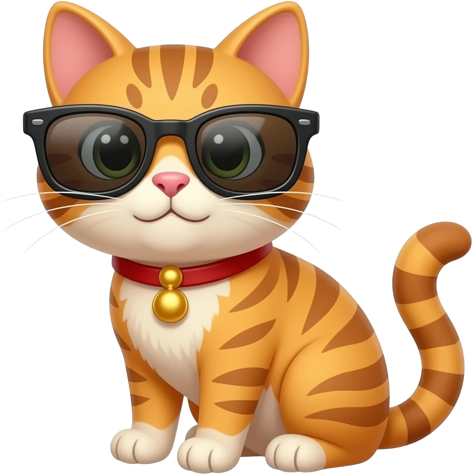 Cat wearing sunglasses emoji