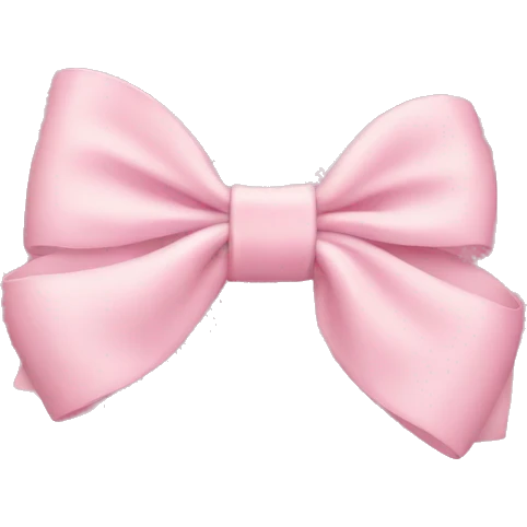 light pink bow on light pink bow emoji