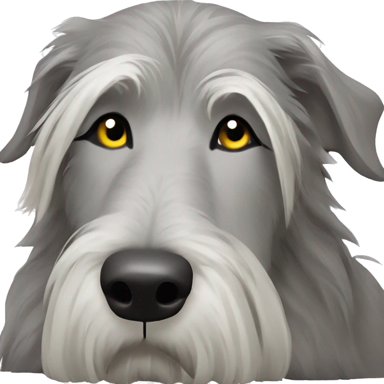Grey irish wolfhound large laying down emoji