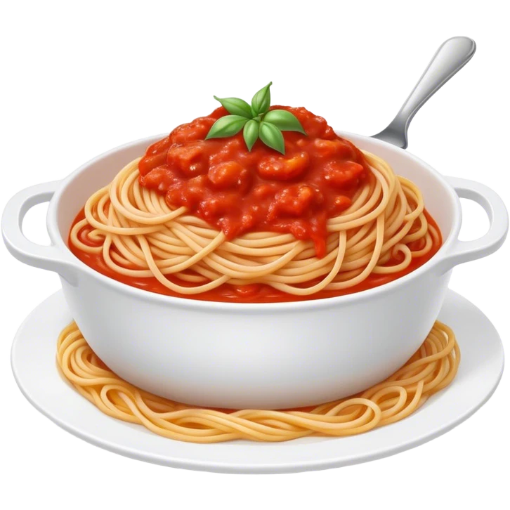 Cinematic realistic spaghetti dish emoji