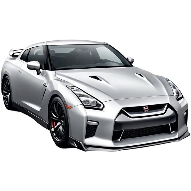 Nissan GT-R - Nissan (Model Year: 2022) (Iconic colour: Silver) emoji