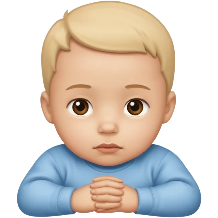a baby who think emoji