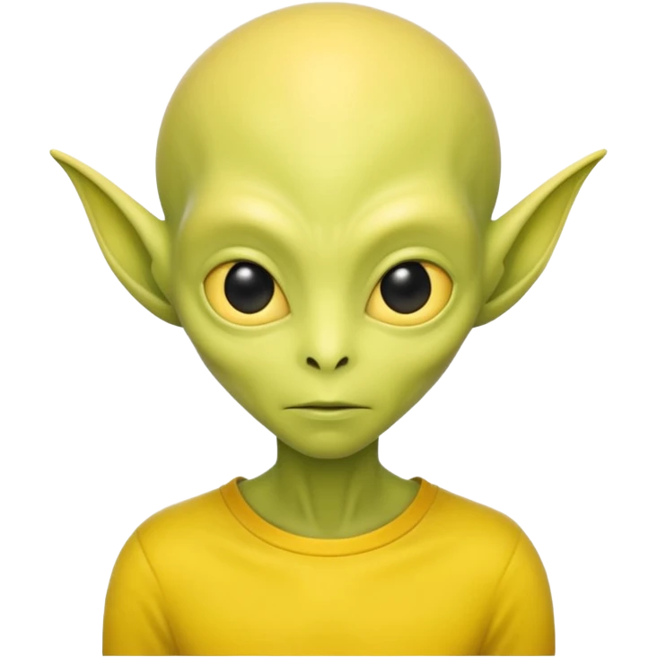 allien with yellow shirt  emoji